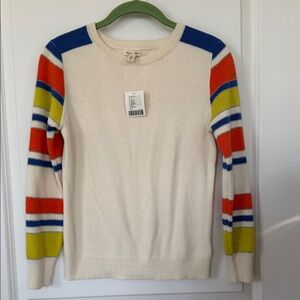 Silence + Noise Multicolor Striped Crewneck Sweater